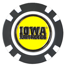 Load image into Gallery viewer, Officially Licensed Iowa Hawkeyes Poker Chip Ball Marker
