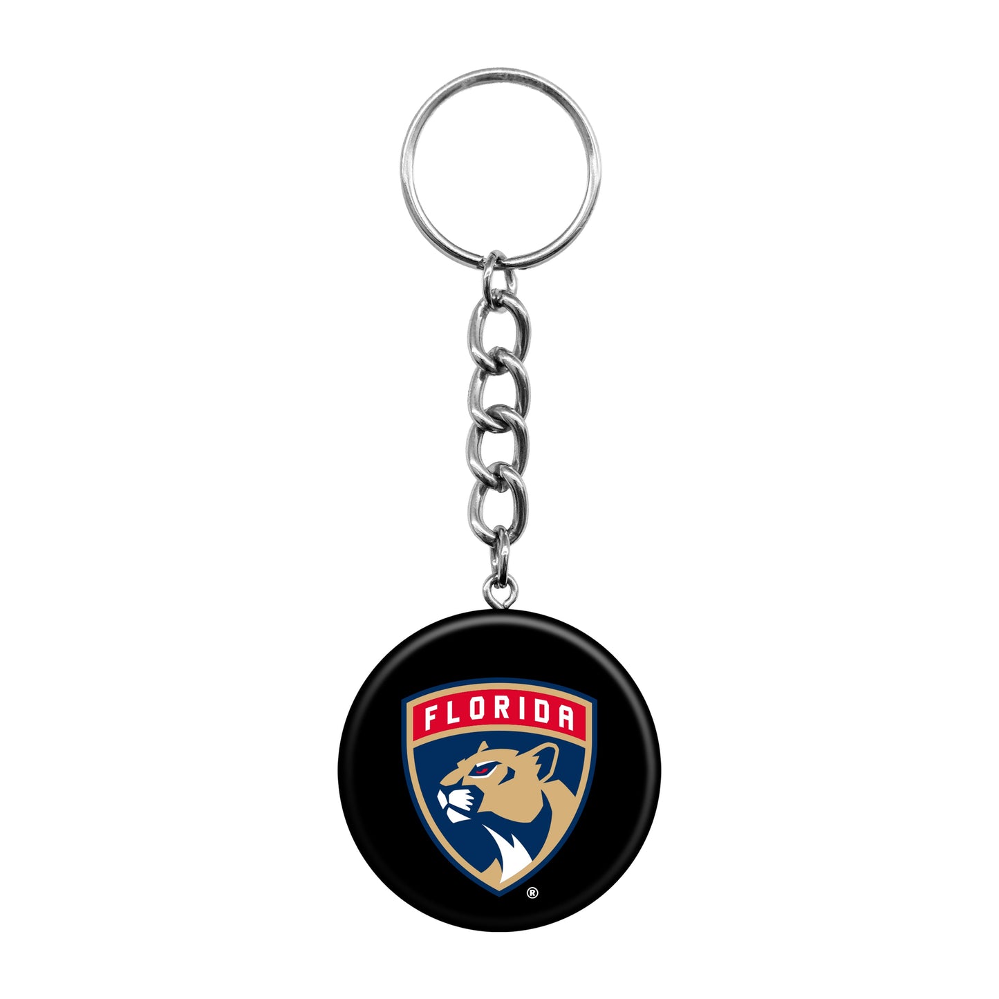 Florida Panthers Mini Hockey Puck Keychain