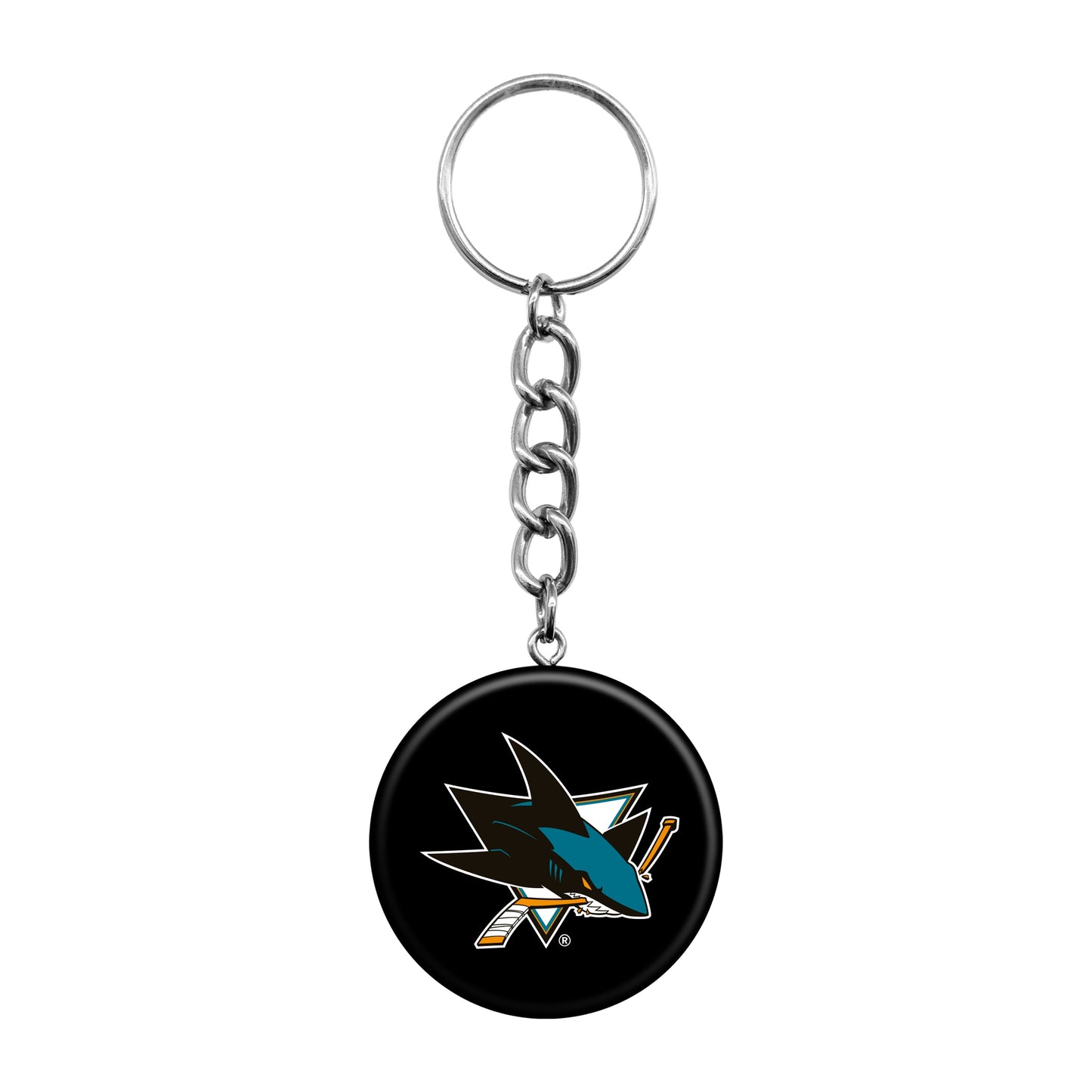 San Jose Sharks Mini Hockey Puck Keychain