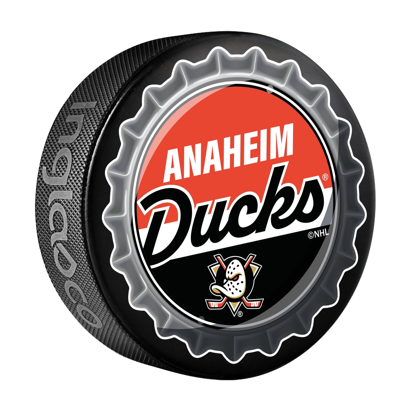 Anaheim Ducks Hockey Puck Bottle Opener