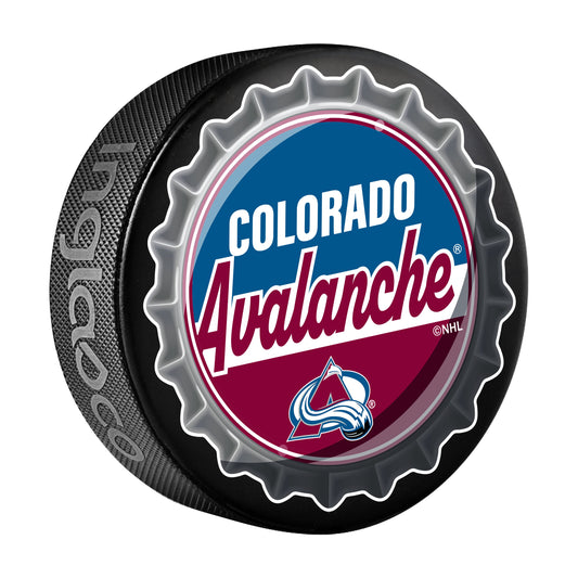 Colorado Avalanche Hockey Puck Bottle Opener