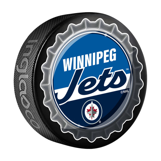 Winnipeg Jets Hockey Puck Bottle Opener
