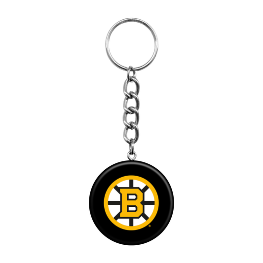 Boston Bruins Mini Hockey Puck Keychain