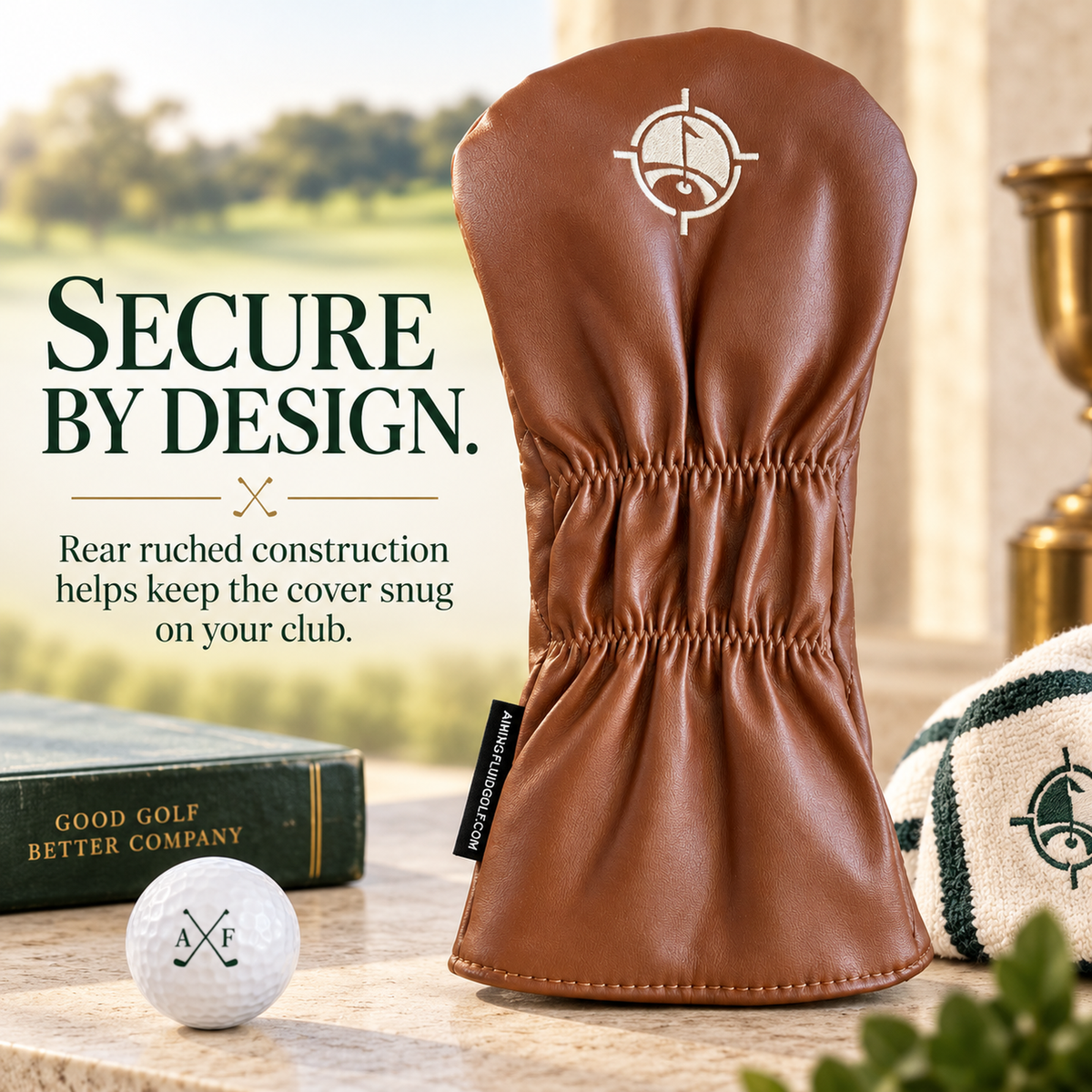 DON'T SUCK™ Reserve — Old Fashioned Driver Headcover (Cognac, 460cc)