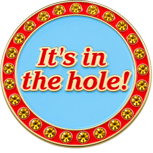 "It's in the Hole" Crystal Ball Marker & Hat Clip by ReadyGOLF
