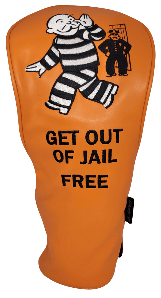 Get Out of Jail Free Embroidered Driver Headcover by ReadyGOLF