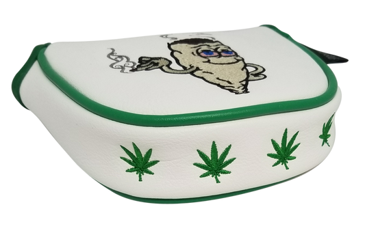 Marijuana Joint Embroidered Putter Cover - Mallet by ReadyGOLF