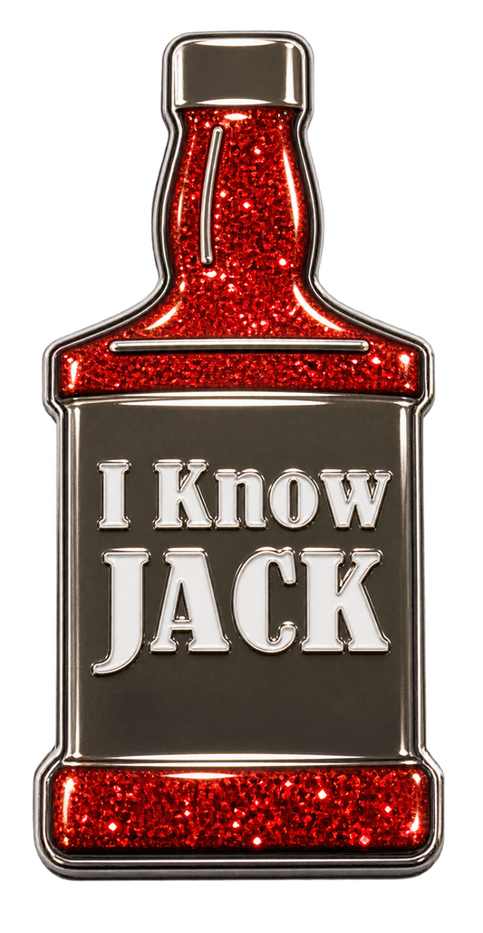 "I Know Jack" Ball Marker & Hat Clip with Crystals by ReadyGolf
