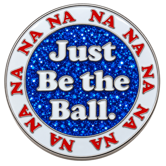 Just Be The Ball Golf Ball Marker & Hat Clip by ReadyGOLF