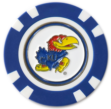 Load image into Gallery viewer, Officially Licensed Kansas Jayhawks Poker Chip Ball Marker
