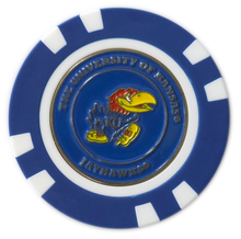 Load image into Gallery viewer, Officially Licensed Kansas Jayhawks Poker Chip Ball Marker
