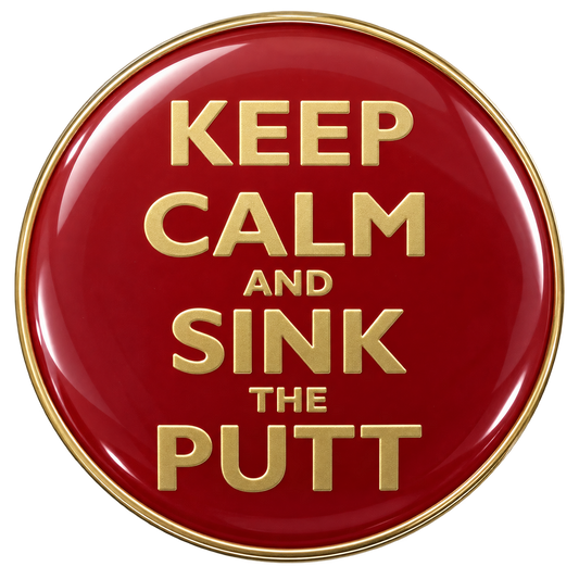 Keep Calm and Sink The Putt Ball Marker & Hat Clip by ReadyGOLF
