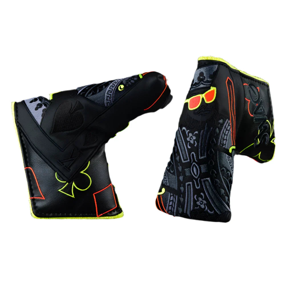 Swag Golf - Eclipse Orange and Bolt King Blade Putter Headcover