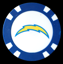 Load image into Gallery viewer, Officially Licensed Los Angeles Chargers Poker Chip Ball Marker
