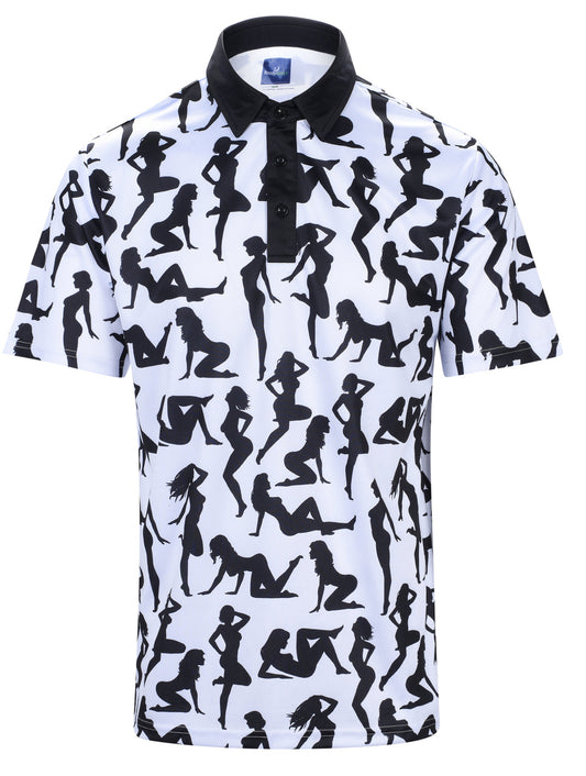 Ladies In White Mens Golf Polo Shirt by ReadyGOLF