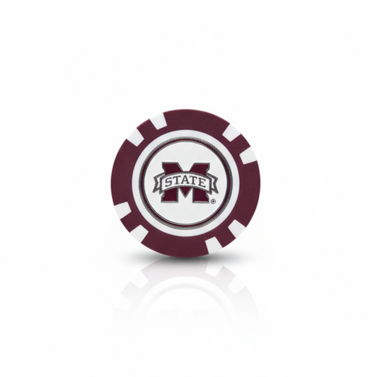 Mississippi State Bulldogs Officially Licensed Poker Chip Ball Marker