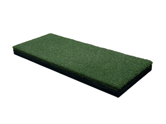 Beaver Tail Hitting Strip (30 x 12in) - The Most Realistic Golf Simulator Hitting Mat Strip for Joint Injury Prevention