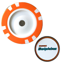 Load image into Gallery viewer, Officially Licensed Miami Dolphins Poker Chip Ball Marker
