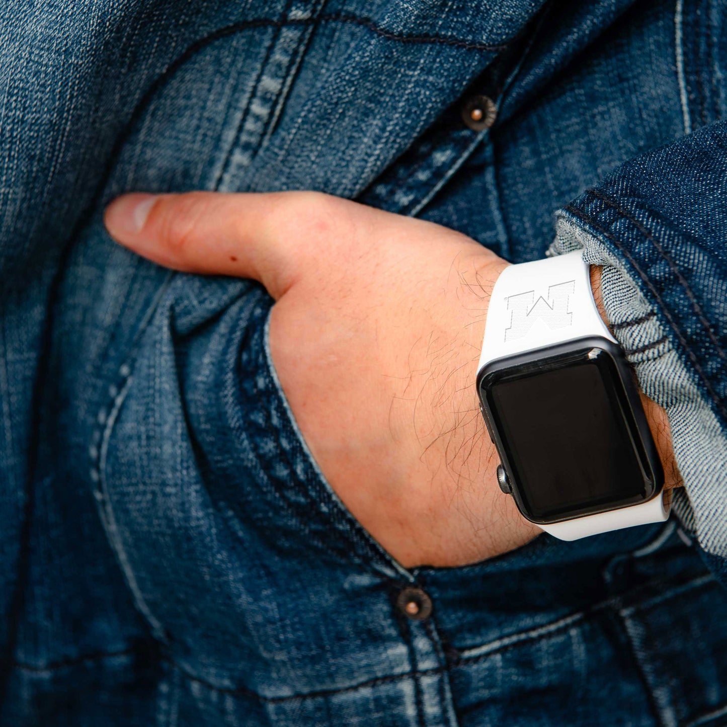 Michigan Wolverines Engraved Apple Watch Band
