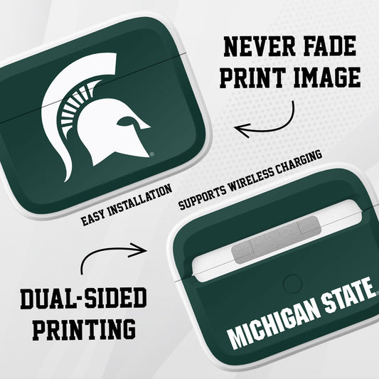 Michigan State MSU Spartans HDX Apple Airpods Pro 1 & 2 Case Cover