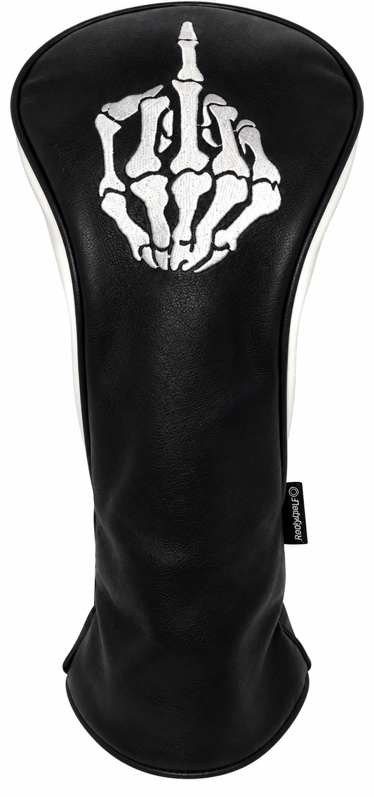 Skeleton Bone Middle Finger Embroidered Headcover -  Driver