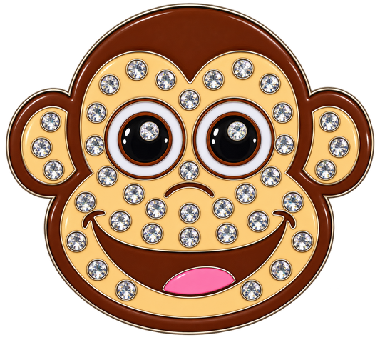 Monkey Crystal Ball Marker & Hat Clip by ReadyGOLF