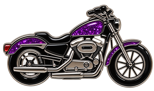 Motorcycle Ball Marker & Hat Clip with Glitter by ReadyGOLF