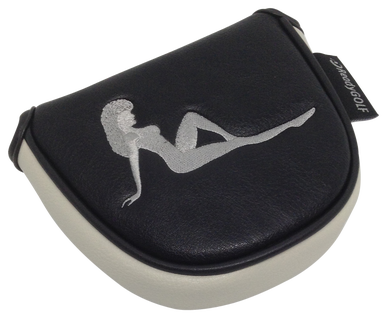 Mudflap Girl Embroidered Mallet Putter Cover by ReadyGOLF (Black)