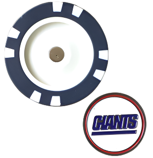 Officially Licensed New York Giants Poker Chip Ball Marker