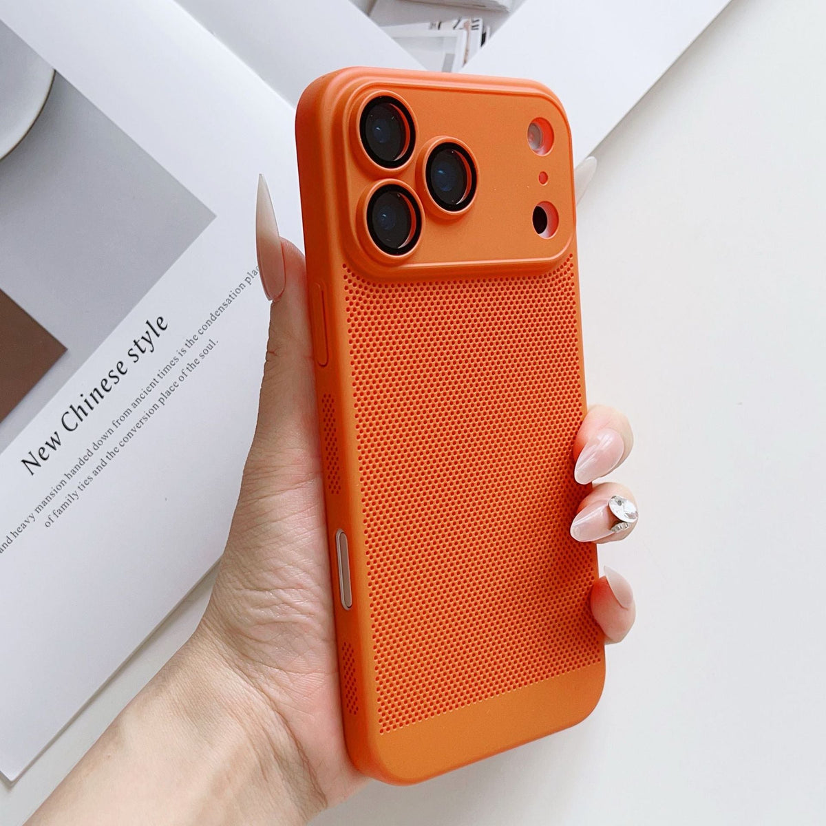 Breathable Mesh iPhone Case – Full Lens Protection | iPhone 13–17