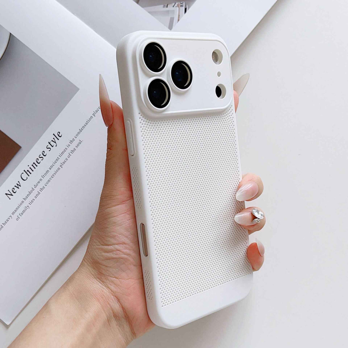 Breathable Mesh iPhone Case – Full Lens Protection | iPhone 13–17
