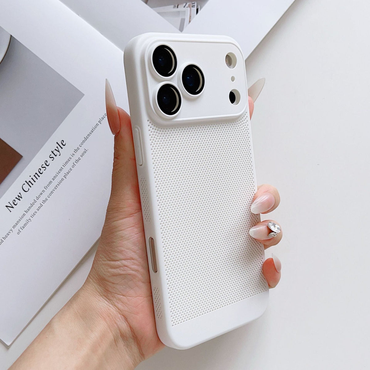 Breathable Mesh iPhone Case – Full Lens Protection | iPhone 13–17
