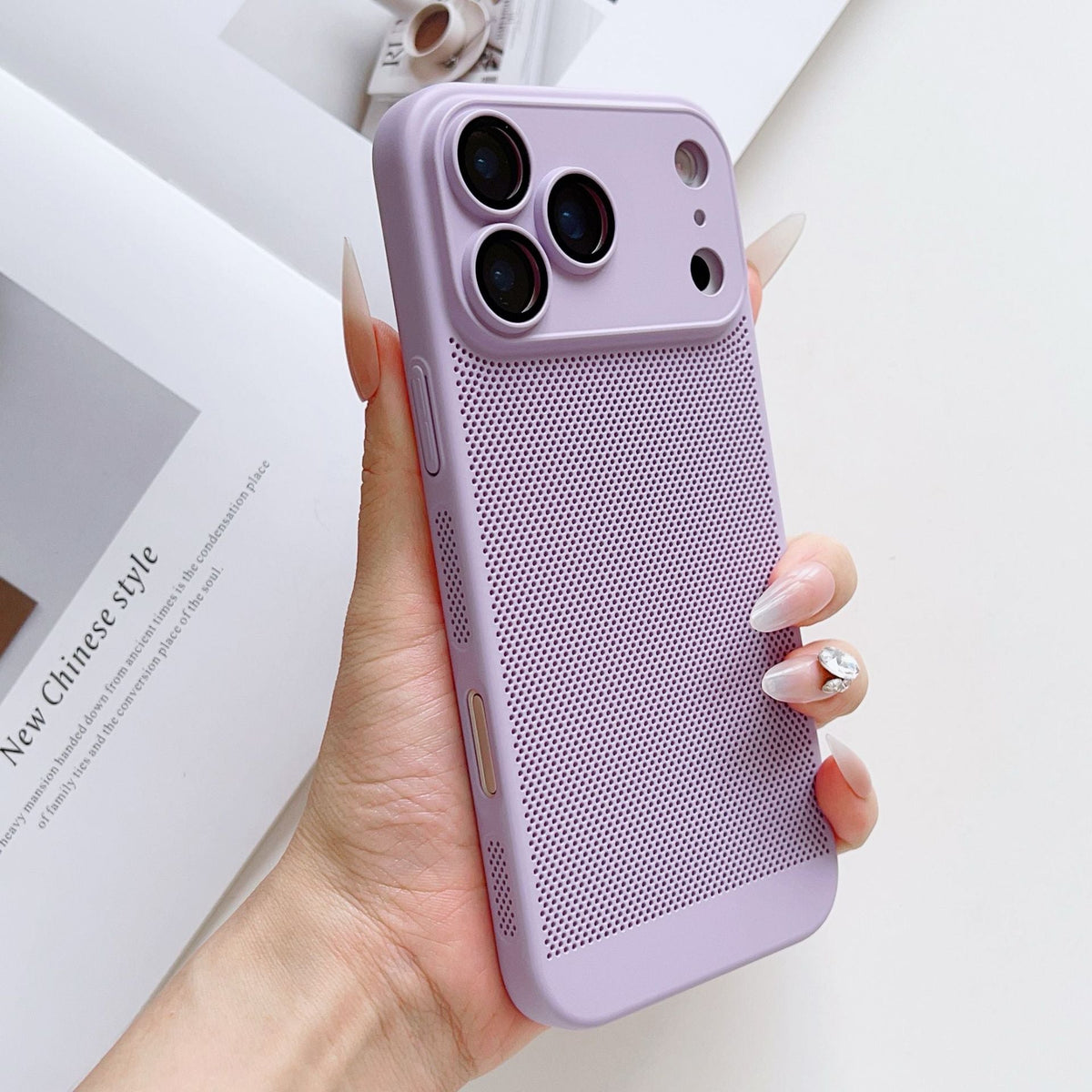 Breathable Mesh iPhone Case – Full Lens Protection | iPhone 13–17
