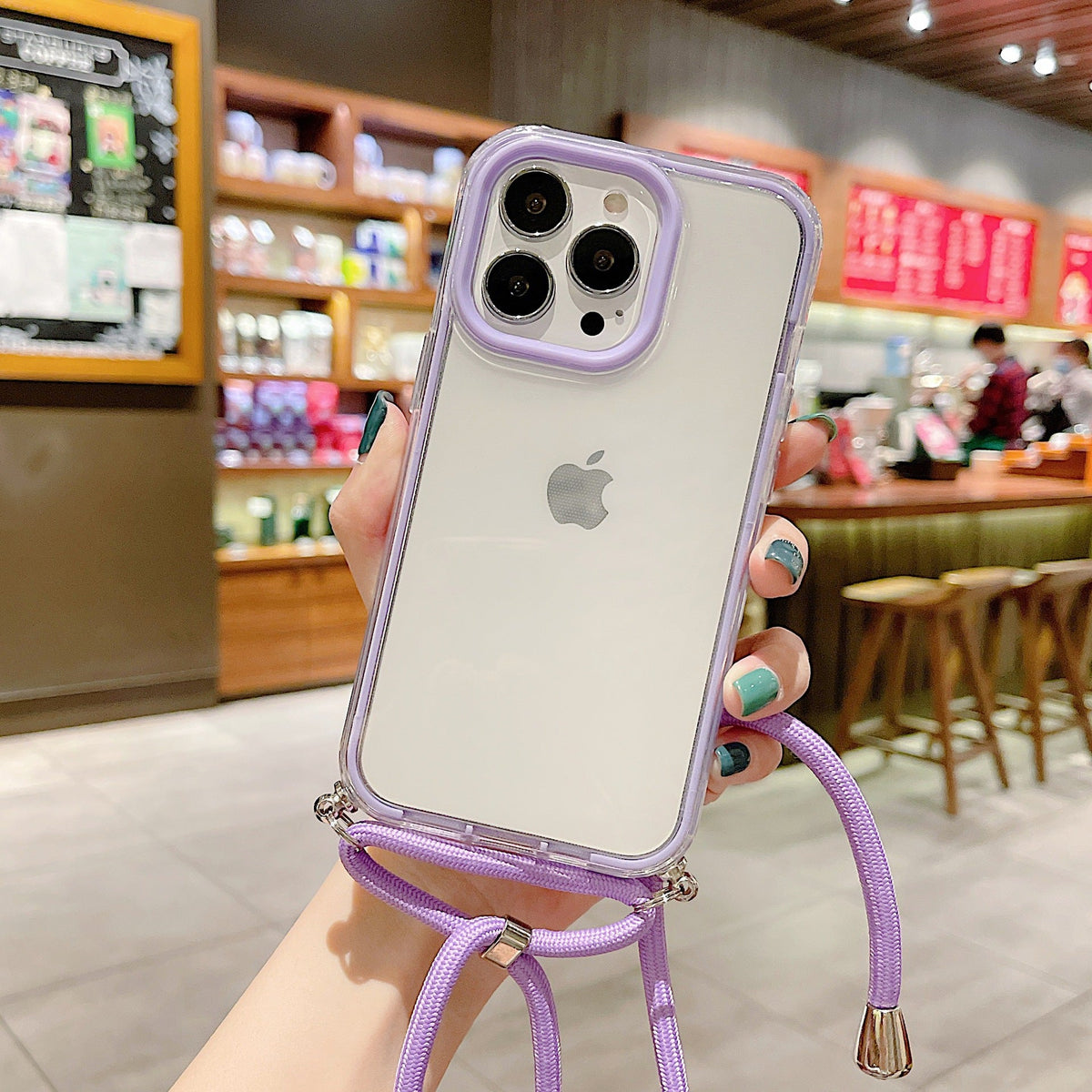 3-in-1 Crossbody Lanyard Phone Case for iPhone 12-17 Series
