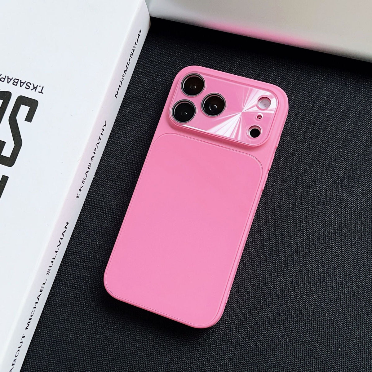 iPhone Ice-Feel Glass Case – Candy Color Full Coverage | iPhone 17 / 16 / 15 / 14 / 13