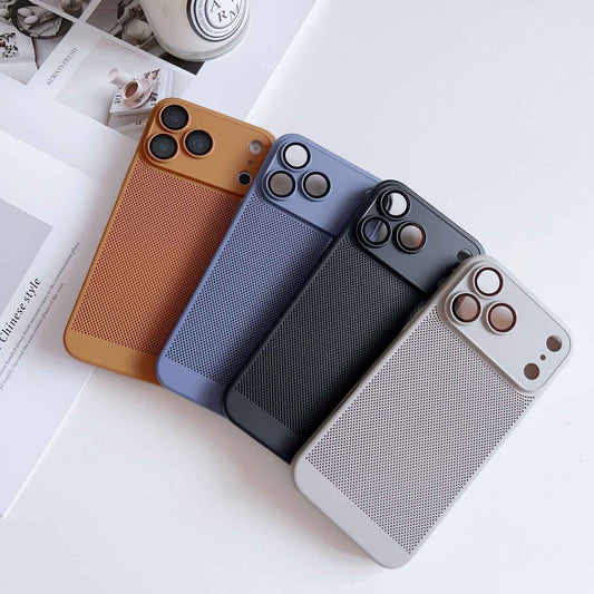 Breathable Mesh iPhone Case – Full Lens Protection | iPhone 13–17
