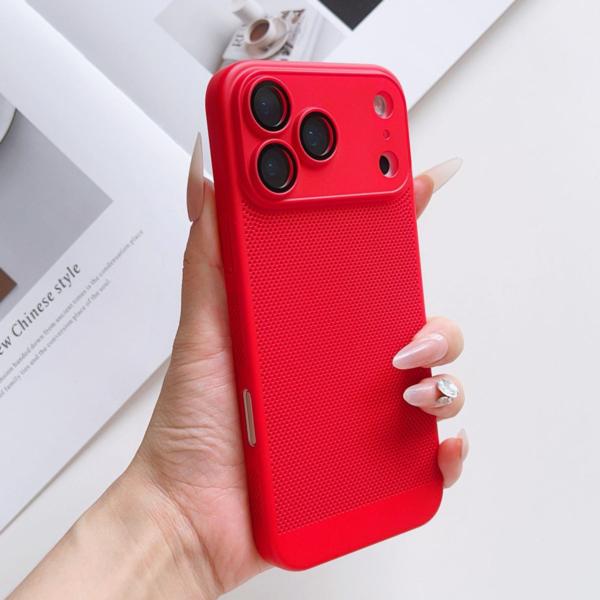 Breathable Mesh iPhone Case – Full Lens Protection | iPhone 13–17