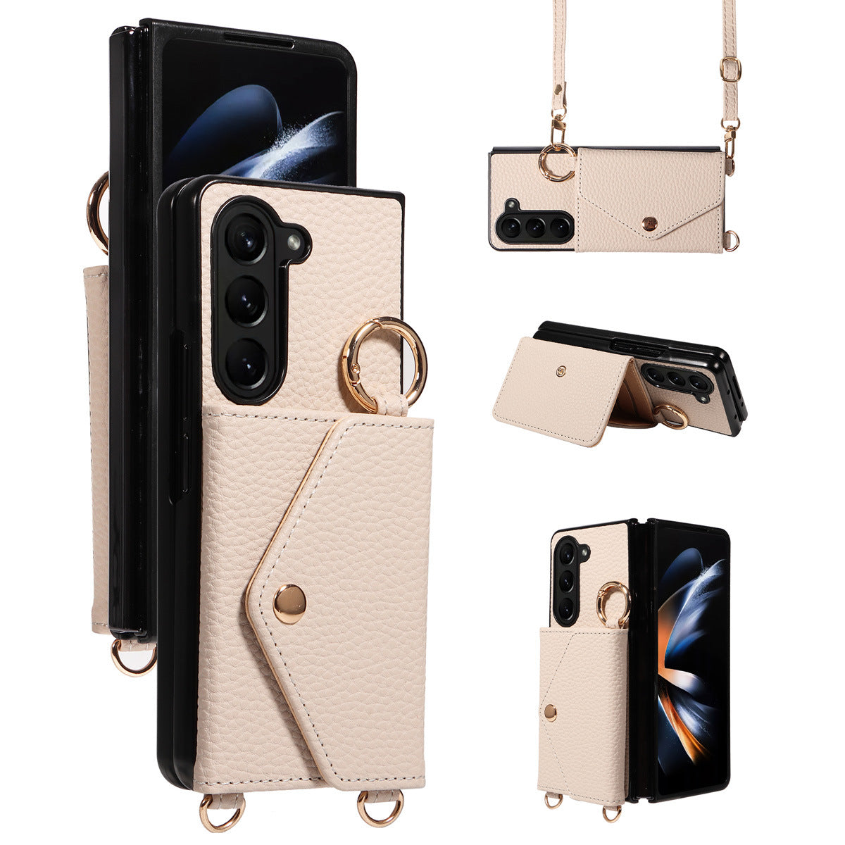 Samsung Galaxy Z Fold Case – Crossbody Multifunctional Folding Screen Cover | Z Fold 3/4/5/6