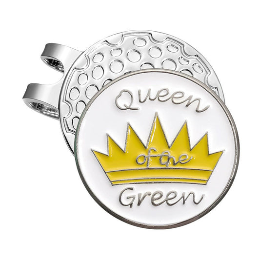 Queen of the Green Golf Ball Marker Clip