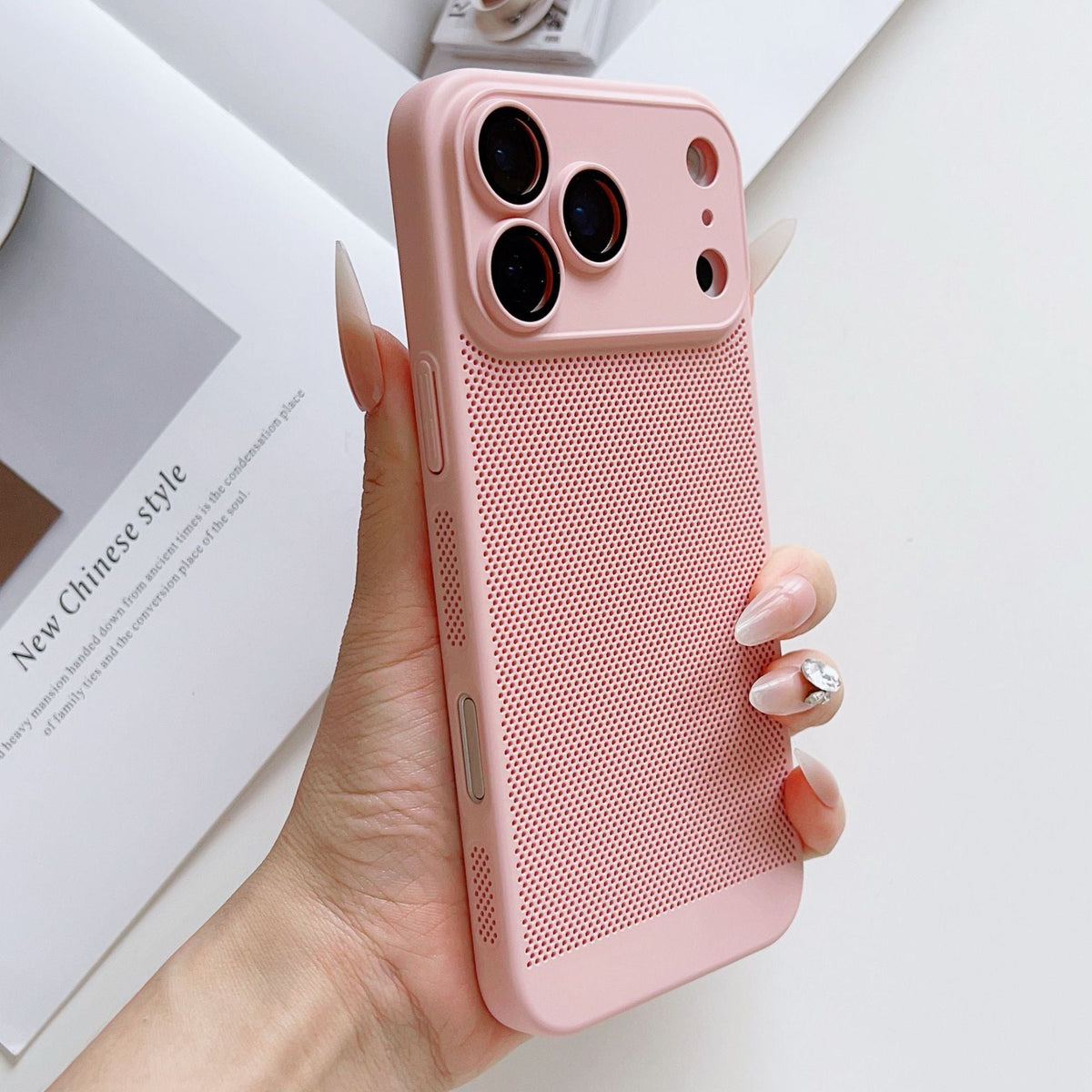 Breathable Mesh iPhone Case – Full Lens Protection | iPhone 13–17