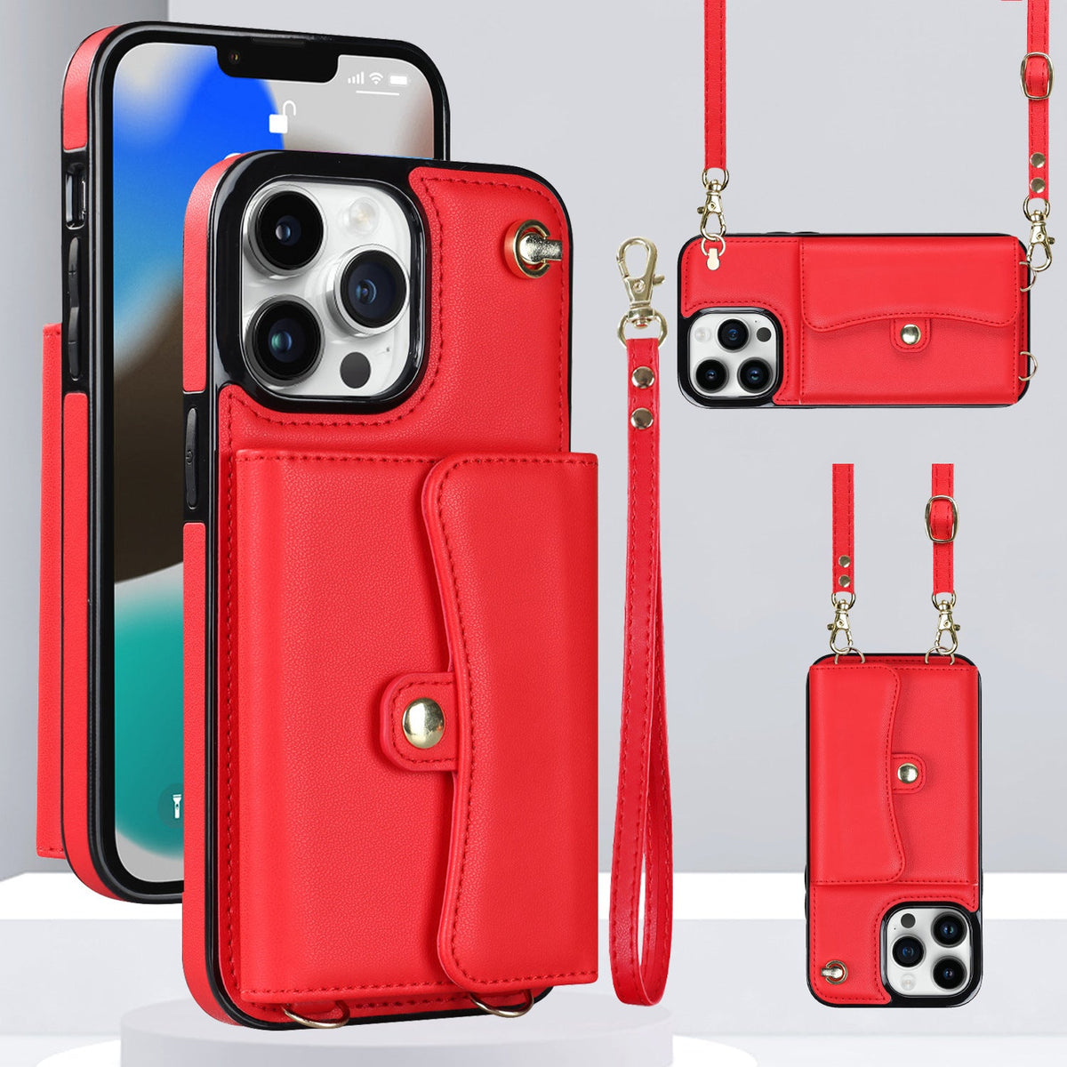 Samsung Galaxy Accordion Card Crossbody Case – S24 / S23 / S22 / S21 / S20 / Note / A Series
