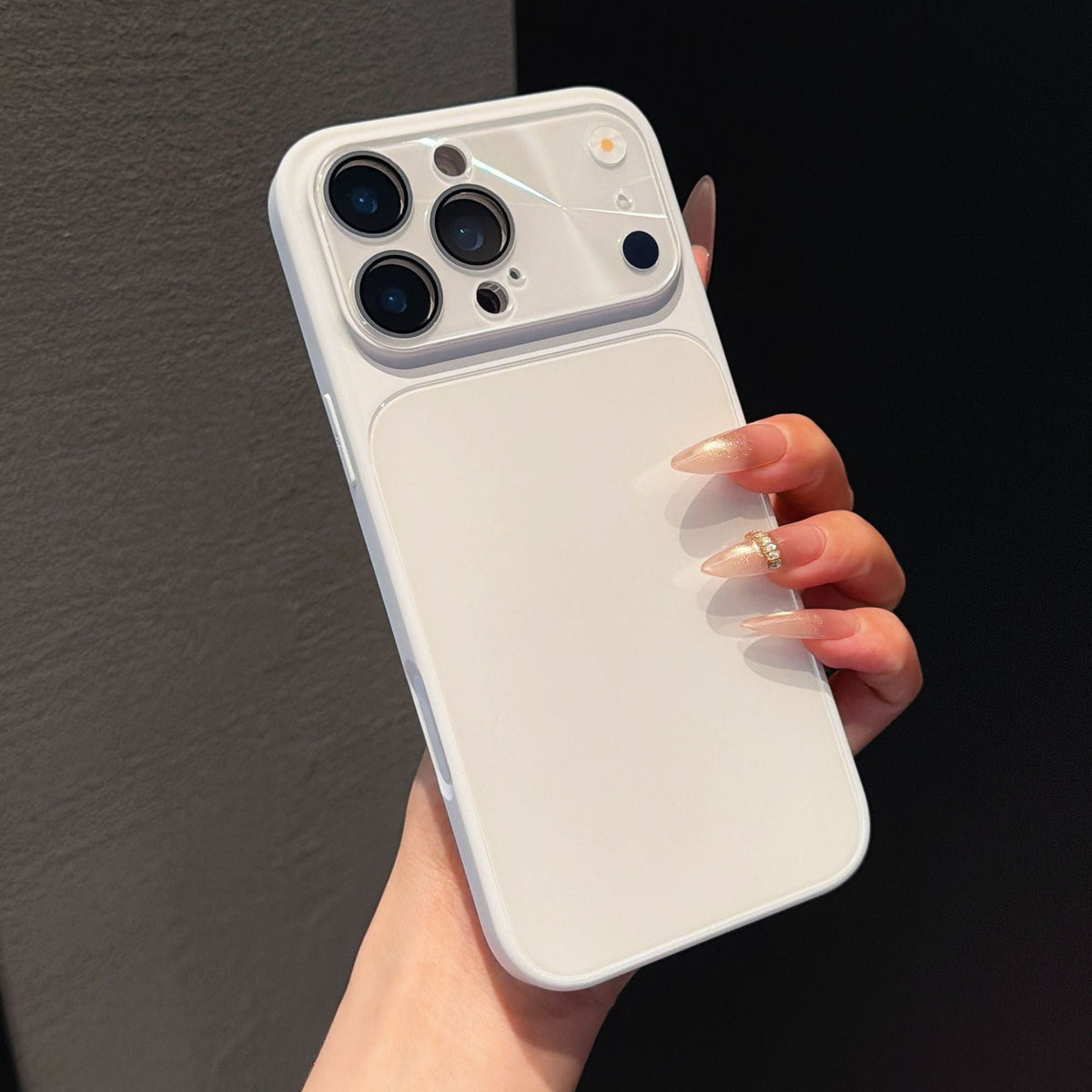iPhone Ice-Feel Glass Case – Candy Color Full Coverage | iPhone 17 / 16 / 15 / 14 / 13