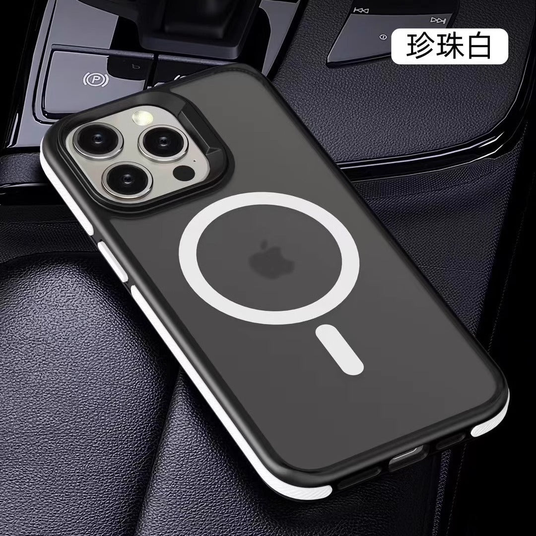 iPhone Magnetic Airbag Matte Case – Non-Slip Full Cover Skin-Feeling Protective Cover