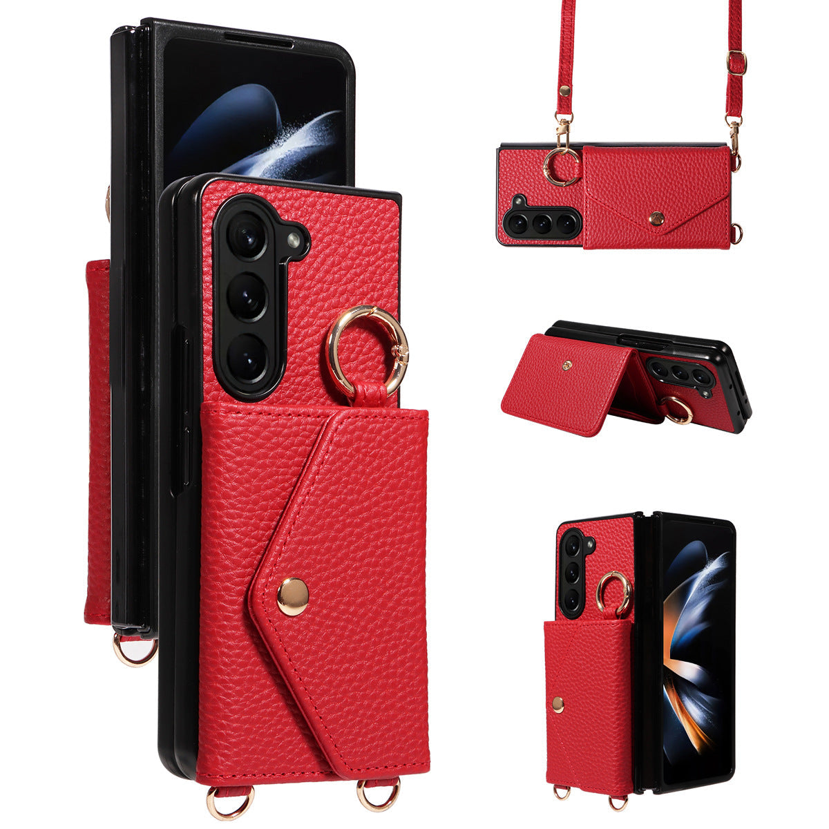 Samsung Galaxy Z Fold Case – Crossbody Multifunctional Folding Screen Cover | Z Fold 3/4/5/6