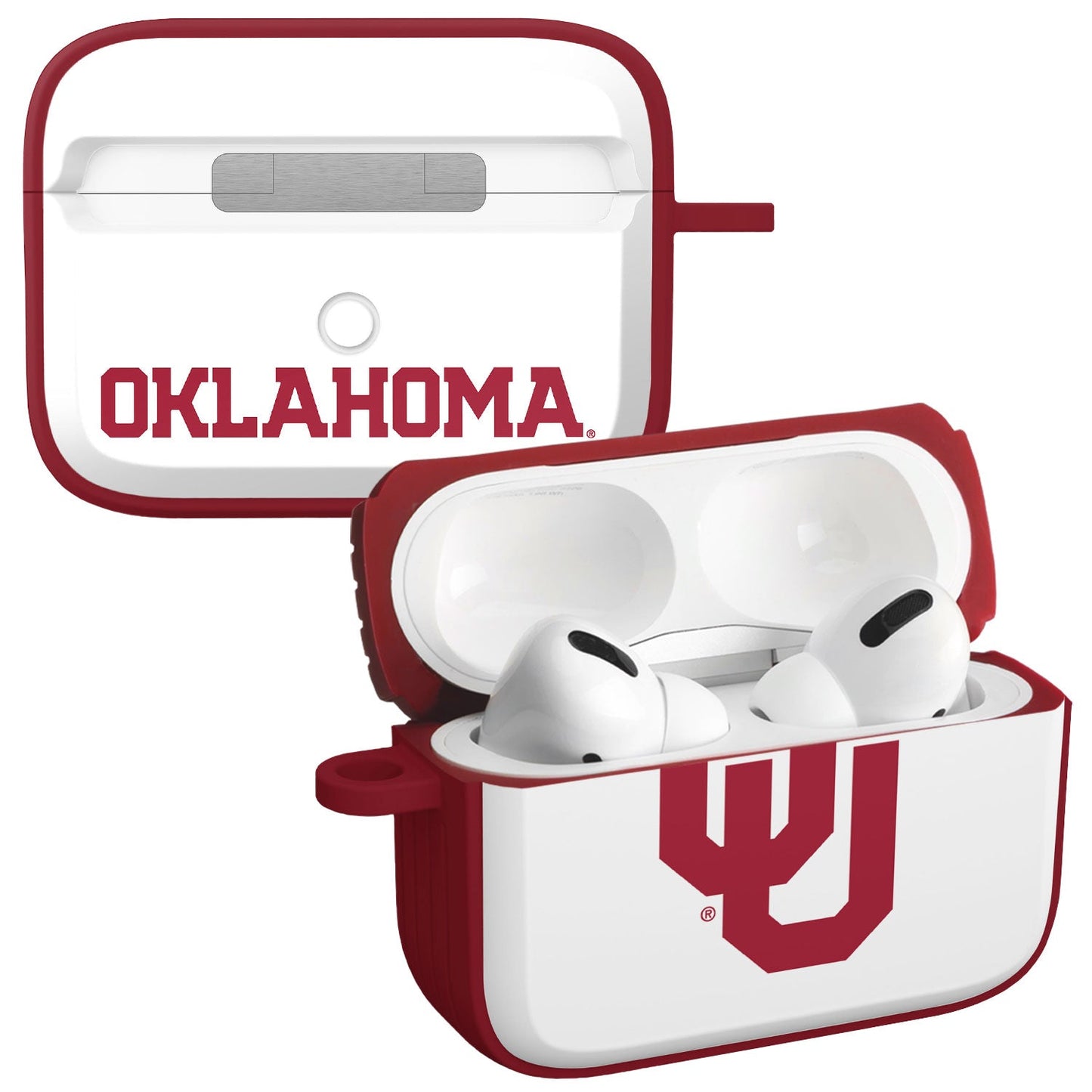 Oklahoma Sooners HDX Apple Airpods Pro 1 & 2 Case Cover