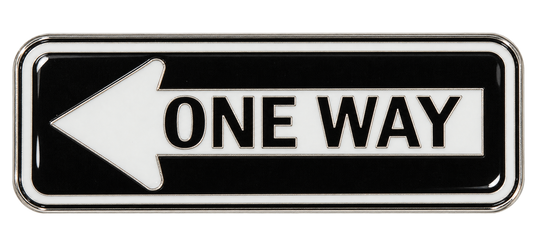 One Way Sign Ball Marker & Hat Clip by ReadyGOLF