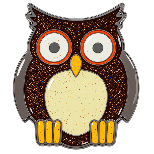 Owl Glitter Ball Marker & Hat Clip by ReadyGOLF