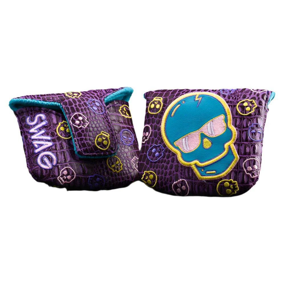 Swag Golf - Pastel Purple Skull Mallet Putter Headcover *opened, no bag*