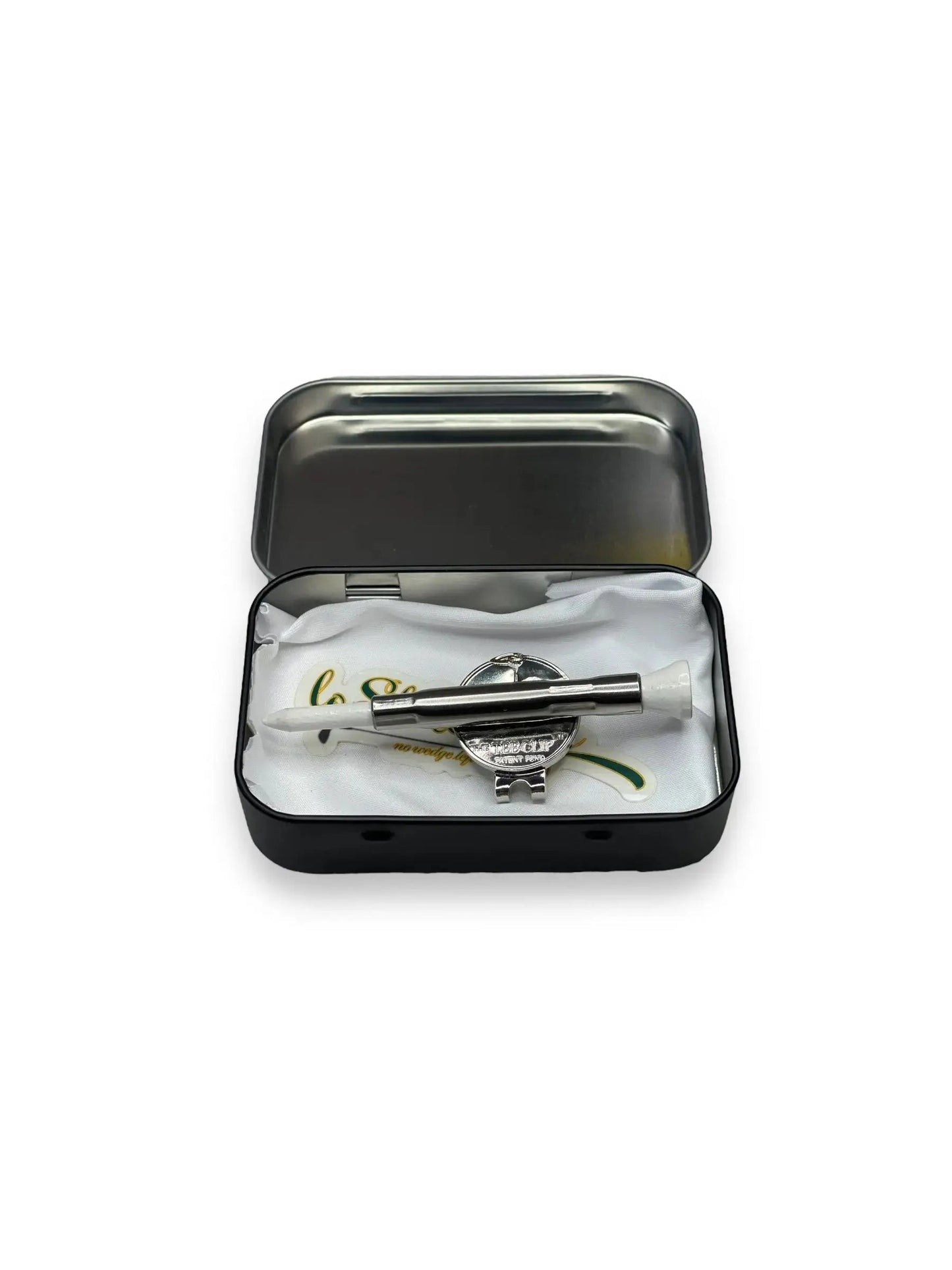 The Tee Clip® MINI: USA Made | Magnetic Golf Multi Tool - Golf Tee Holder, Ball Marker, Putting Alignment & Divot Repair