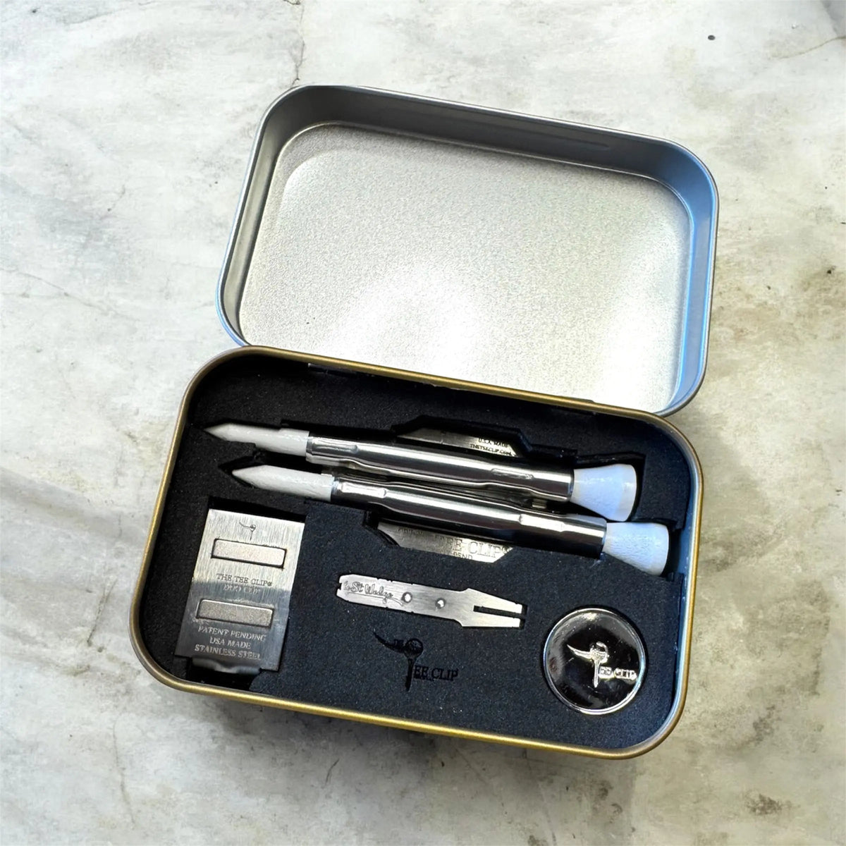 The Tee Clip® V.V | Patent-Pending Magnetic Golf Tee Holder for Hat
